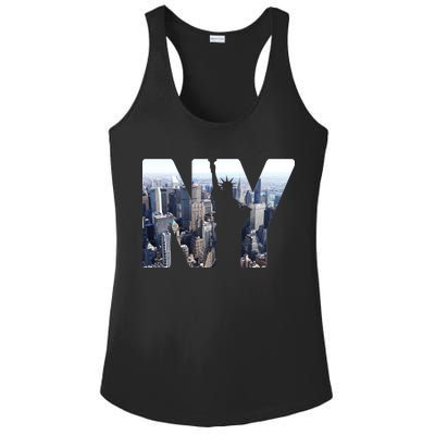 NY Statue Of Liberty Ladies PosiCharge Competitor Racerback Tank