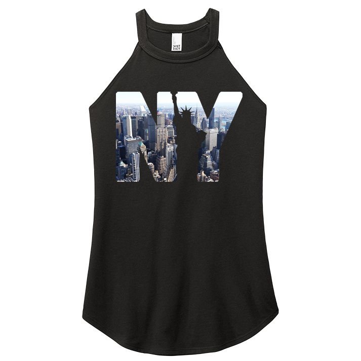NY Statue Of Liberty Women's Perfect Tri Rocker Tank