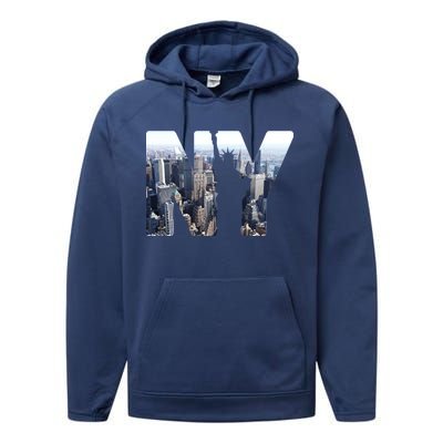 NY Statue Of Liberty Performance Fleece Hoodie