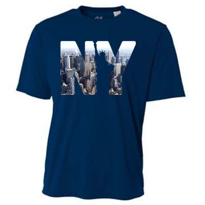 NY Statue Of Liberty Cooling Performance Crew T-Shirt