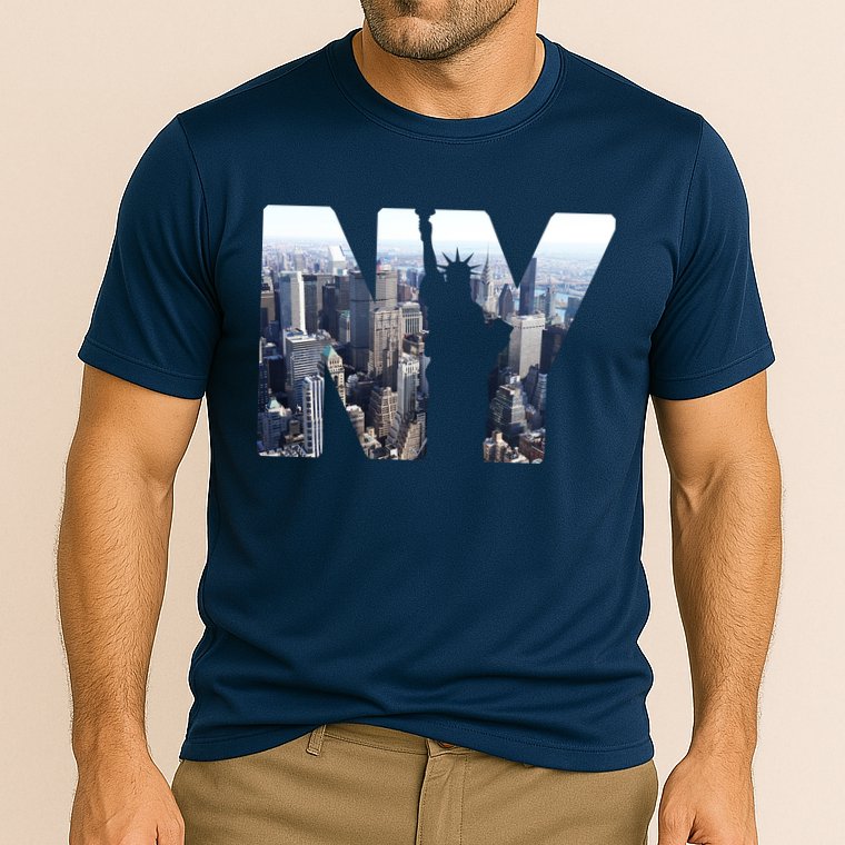 NY Statue Of Liberty Cooling Performance Crew T-Shirt