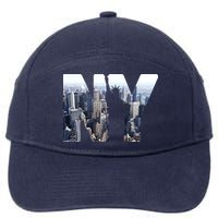 NY Statue Of Liberty 7-Panel Snapback Hat