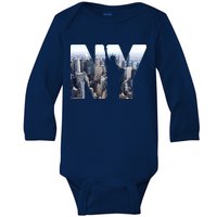 NY Statue Of Liberty Baby Long Sleeve Bodysuit