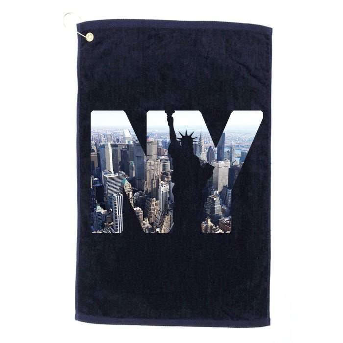 NY Statue Of Liberty Platinum Collection Golf Towel