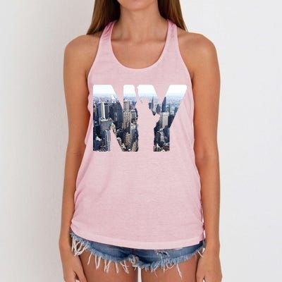 NY Statue Of Liberty Women's Knotted Racerback Tank