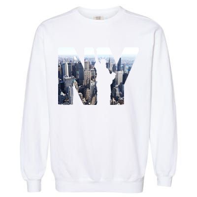NY Statue Of Liberty Garment-Dyed Sweatshirt