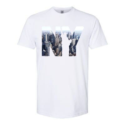 NY Statue Of Liberty Softstyle CVC T-Shirt