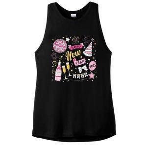 New Year 2025 Happy New Years Eve Day Family Matching Ladies PosiCharge Tri-Blend Wicking Tank