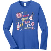 New Year 2025 Happy New Years Eve Day Family Matching Ladies Long Sleeve Shirt