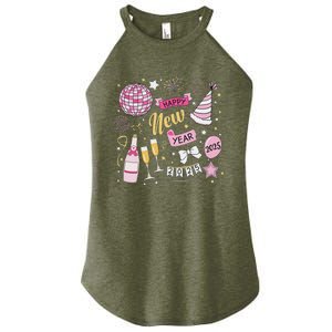 New Year 2025 Happy New Years Eve Day Family Matching Women's Perfect Tri Rocker Tank