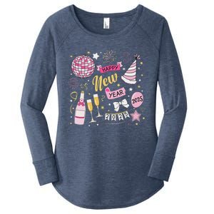 New Year 2025 Happy New Years Eve Day Family Matching Women's Perfect Tri Tunic Long Sleeve Shirt