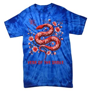 New Year 2025 Year Of The Snake Zodiac Sign Tie-Dye T-Shirt