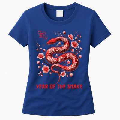 New Year 2025 Year Of The Snake Zodiac Sign Womens T-Shirt