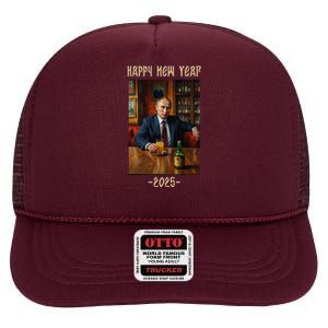 New Year 2025 Vladimir Putin Russia High Crown Mesh Back Trucker Hat