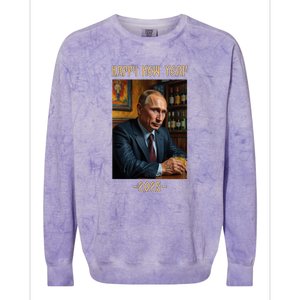 New Year 2025 Vladimir Putin Russia Colorblast Crewneck Sweatshirt