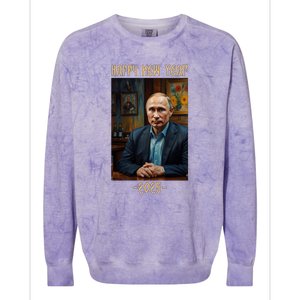 New Year 2025 Vladimir Putin Russia Colorblast Crewneck Sweatshirt