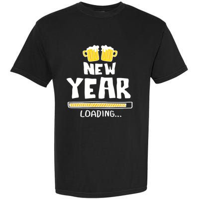 New Year 2020 Loading Beer Celebration New Years Eve Funny Gift Garment-Dyed Heavyweight T-Shirt