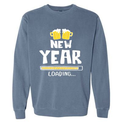 New Year 2020 Loading Beer Celebration New Years Eve Funny Gift Garment-Dyed Sweatshirt