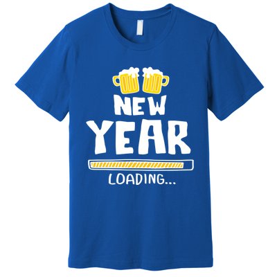 New Year 2020 Loading Beer Celebration New Years Eve Funny Gift Premium T-Shirt