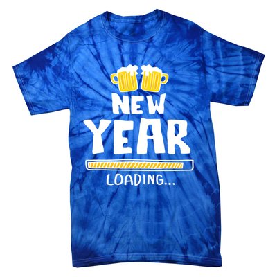 New Year 2020 Loading Beer Celebration New Years Eve Funny Gift Tie-Dye T-Shirt