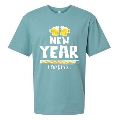 New Year 2020 Loading Beer Celebration New Years Eve Funny Gift Sueded Cloud Jersey T-Shirt