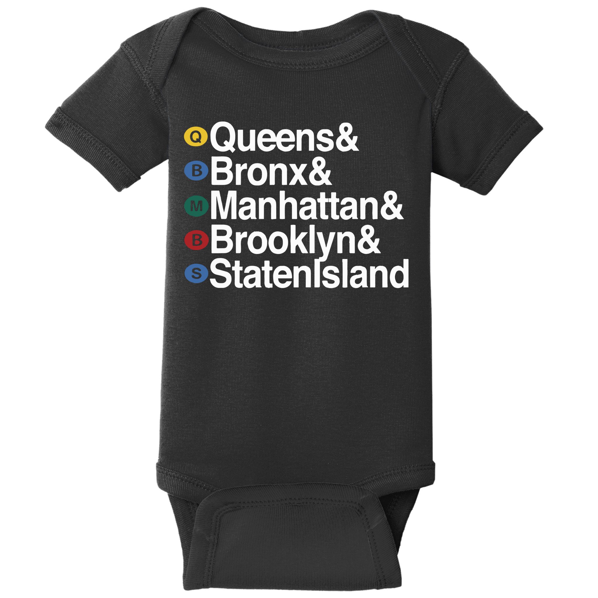 New York 5 Boroughs Baby Bodysuit