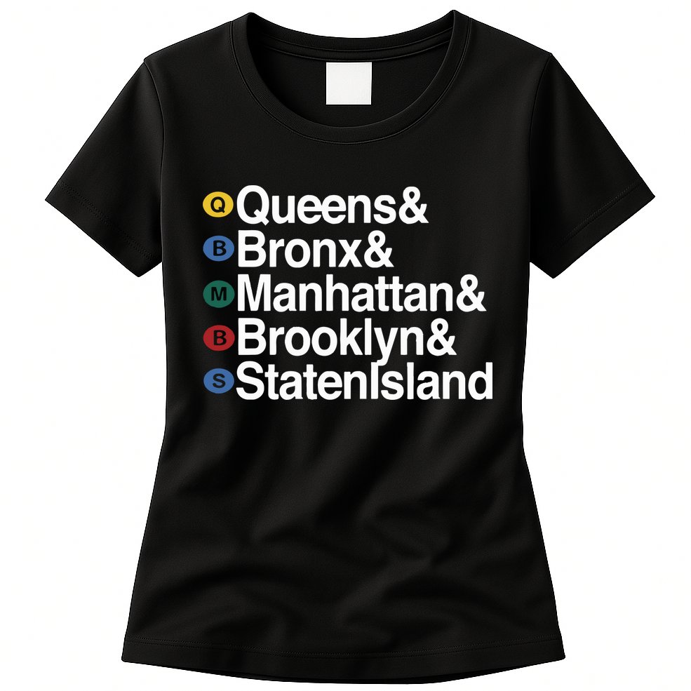 New York 5 Boroughs Womens T-Shirt