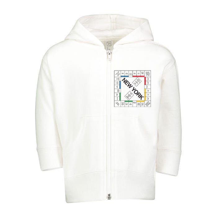 New York And Just Like That Carrie Classic Board Game Toddler Zip Fleece Hoodie