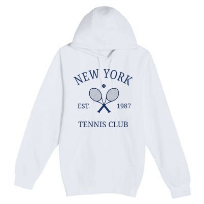 New York Athletics Tennis Club Racquet Prep Ny Premium Pullover Hoodie