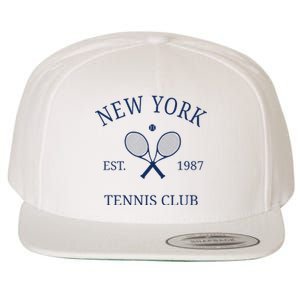 New York Athletics Tennis Club Racquet Prep Ny Wool Snapback Cap