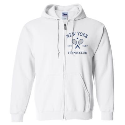 New York Athletics Tennis Club Racquet Prep Ny Full Zip Hoodie