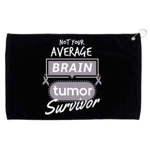 Not Your Average Brain Tumor Survivor Brain Cancer Cool Gift Grommeted Golf Towel