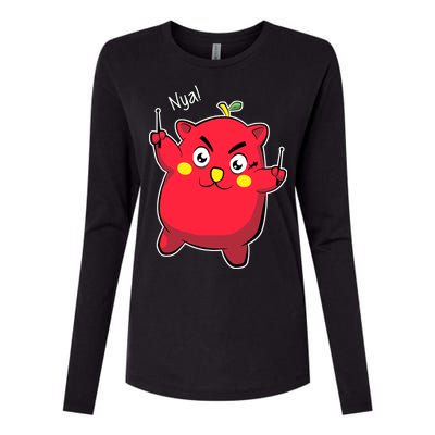 Nyango Star Womens Cotton Relaxed Long Sleeve T-Shirt