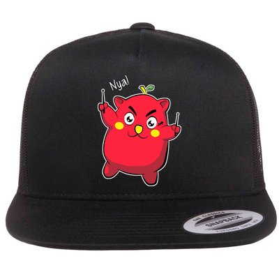 Nyango Star Flat Bill Trucker Hat