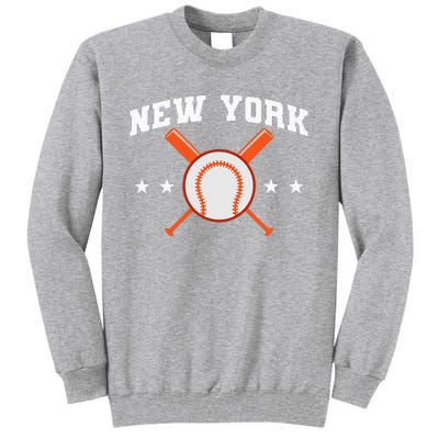 New York Baseball Fan Tall Sweatshirt