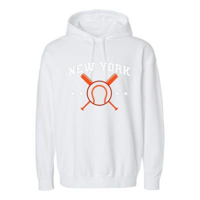 New York Baseball Fan Garment-Dyed Fleece Hoodie