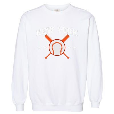 New York Baseball Fan Garment-Dyed Sweatshirt