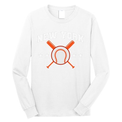 New York Baseball Fan Long Sleeve Shirt