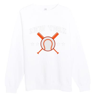 New York Baseball Fan Premium Crewneck Sweatshirt