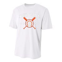 New York Baseball Fan Performance Sprint T-Shirt