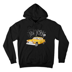 New York Big Apple Yellow Cab Taxi Hoodie