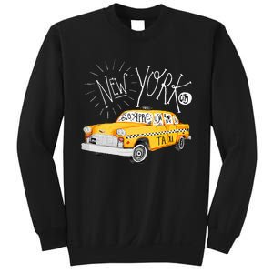 New York Big Apple Yellow Cab Taxi Sweatshirt