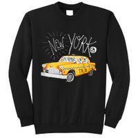 New York Big Apple Yellow Cab Taxi Sweatshirt