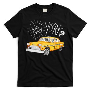 New York Big Apple Yellow Cab Taxi T-Shirt