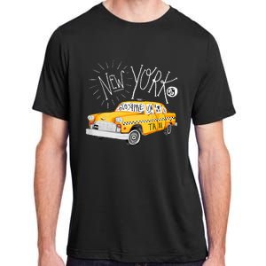 New York Big Apple Yellow Cab Taxi Adult ChromaSoft Performance T-Shirt