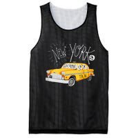 New York Big Apple Yellow Cab Taxi Mesh Reversible Basketball Jersey Tank