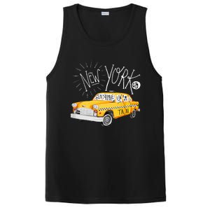 New York Big Apple Yellow Cab Taxi PosiCharge Competitor Tank