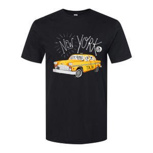 New York Big Apple Yellow Cab Taxi Softstyle CVC T-Shirt