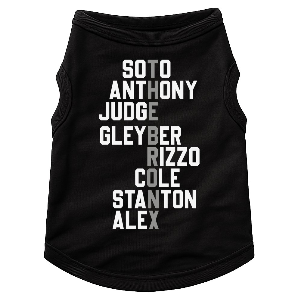 New York Baseball Player Name Doggie Tank
