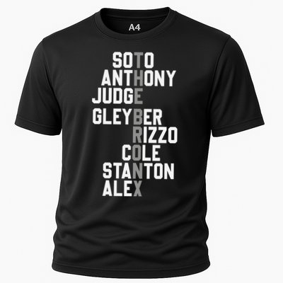 New York Baseball Player Name Cooling Performance Crew T-Shirt
